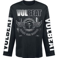Volbeat Langarmshirt - Fight For Honor - S bis M - für Männer - Größe M - schwarz  - EMP exklusives Merchandise! von Volbeat