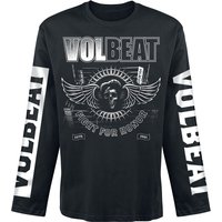 Volbeat Langarmshirt - Fight For Honor - S bis M - für Männer - Größe S - schwarz  - EMP exklusives Merchandise! von Volbeat