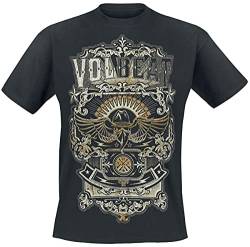 Volbeat Old Letters Männer T-Shirt schwarz S 100% Baumwolle Band-Merch, Bands, Nachhaltigkeit von Volbeat
