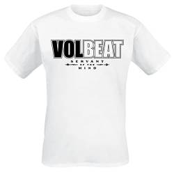 Volbeat Servant of The Mind Logo Männer T-Shirt weiß S von Volbeat