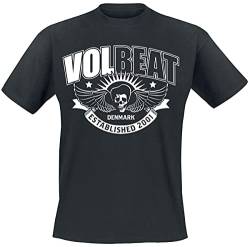 Volbeat Skullwing Ribbon Männer T-Shirt schwarz XL 100% Baumwolle Band-Merch, Bands, Nachhaltigkeit von Volbeat