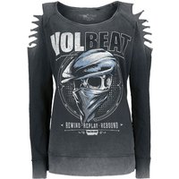 Volbeat Sweatshirt - Bandana Skull - S bis XXL - für Damen - Größe XXL - grau  - EMP exklusives Merchandise! von Volbeat
