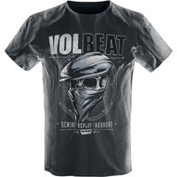 Volbeat T-Shirt - Bandana Skull - S bis 4XL - für Männer - Größe M - hellgrau/schwarz  - EMP exklusives Merchandise! von Volbeat