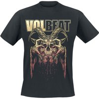 Volbeat T-Shirt - Bleeding Crown Skull - S bis 4XL - für Männer - Größe 3XL - schwarz  - EMP exklusives Merchandise! von Volbeat