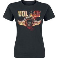 Volbeat T-Shirt - Burning Skullwing - S bis XXL - für Damen - Größe S - schwarz  - EMP exklusives Merchandise! von Volbeat