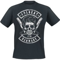 Volbeat T-Shirt - Denmark Skull - S bis 4XL - für Männer - Größe 3XL - schwarz  - EMP exklusives Merchandise! von Volbeat