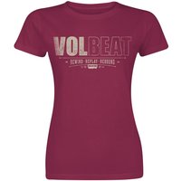 Volbeat T-Shirt - Distressed Logo - S bis XXL - für Damen - Größe L - rot  - EMP exklusives Merchandise! von Volbeat