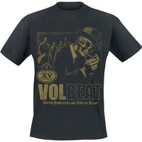 Volbeat T-Shirt - Guitar Gangsters & Cadillac Blood 15th Anniversary - S bis XL - für Männer - Größe S - schwarz  - EMP exklusives Merchandise! von Volbeat