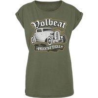 Volbeat T-Shirt - Rock'N'Roll - XS bis 5XL - für Damen - Größe 3XL - oliv  - EMP exklusives Merchandise! von Volbeat