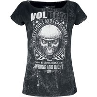 Volbeat T-Shirt - Wrong and Right - S bis 4XL - für Damen - Größe S - charcoal  - EMP exklusives Merchandise! von Volbeat