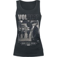 Volbeat Top - Cover - Rewind, Replay, Rebound - S bis XXL - für Damen - Größe XL - schwarz  - EMP exklusives Merchandise! von Volbeat