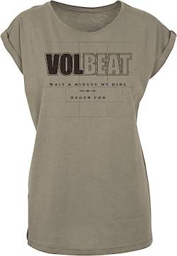 Volbeat Wait A Minute My Girl Frauen T-Shirt Sand S 100% Baumwolle Band-Merch, Bands von Volbeat