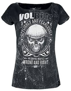 Volbeat Wrong and Right Frauen T-Shirt Charcoal M 100% Baumwolle Band-Merch, Bands von Volbeat