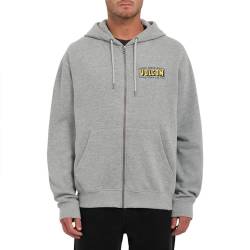 VOLCOM Unisex Watanite Zip Fleece, grau, XL von Volcom