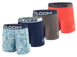 Volcom Boxer Shorts I Boxer Briefs I 4er Pack I Herren I Gr.S,M,L,XL I Performance Stretch I Mehrfarbige Auswahl (DE/NL/SE/PL, Alphanumerisch, L, Regular, Regular) von Volcom