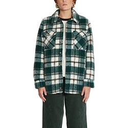 Volcom Damen Silent Sherpa Jacket Jacke, grün (Dark Pine), XS von Volcom