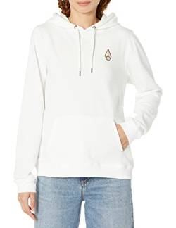 Volcom Damen Truly Deal Hoodie Fleece Sweatshirt Kapuzenpullover, Star White, S von Volcom