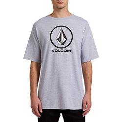 Volcom Herren Crisp Stone kurzen Ärmeln T-Shirt, Grau meliert-Neu, Klein von Volcom