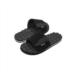 Volcom Herren Eco Recliner Slide Sandale, Schwarz Weiß, 41 EU von Volcom