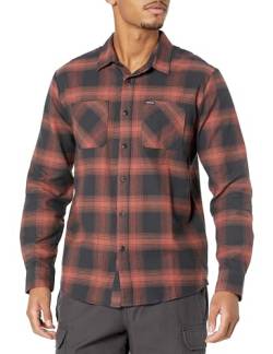 Volcom Herren Langärmeliges Flanellhemd Nerastone Hemd mit Button-Down-Kragen, Stealth, XX-Large von Volcom