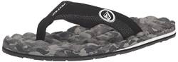 Volcom Herren Recliner Sandal Flip Flop, Graue Kombination, 44.5 EU von Volcom