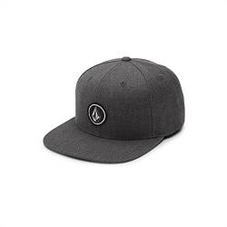 Volcom Men's Quarter Twill Charcoal Heather Snapback Hat, Einheitsgröße von Volcom