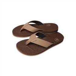 Volcom Men's Victor Flip-Flop Sandal, Brown Khaki, 10 UK von Volcom