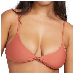 Volcom - Women's Simply Seamless V-Neck - Bikini-Top Gr L orange von Volcom