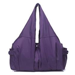 Kleine Nylon-Umhängetasche für Frauen, mehrere Taschen, Taschenbuch, Schultertasche, leichte Geldbörse und Handtaschen, Violett - lila - Größe: Large von Volganik Rock