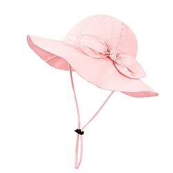 Volicph Baby Sommerhut Mädchen Sonnenhut Kleinkind Strandhut Baby Bucket Hat UPF 50 für Baby Mädchen Säugling Kind Kleinkind von Volicph