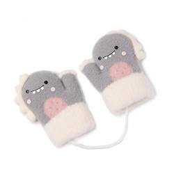 Volicph Baby Winter Handschuhe Kinder Winter Warme Gestrickte Fäustlinge Cartoon Fausthandschuh Halshandschuhe Warme Strickhandschuhe für Mädchen Jungen von Volicph