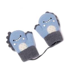 Volicph Baby Winter Handschuhe Kinder Winter Warme Gestrickte Fäustlinge Cartoon Fausthandschuh Halshandschuhe Warme Strickhandschuhe für Mädchen Jungen von Volicph