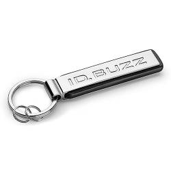 Volkswagen 000087010CKYPN Schlüsselanhänger Metall Anhänger Keyring Schlüsselring, mit ID.Buzz Schriftzug, silber von Volkswagen