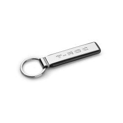 Volkswagen 2GA087010 Schlüsselanhänger Keyring Metall Anhänger silber/schwarz, mit T-Roc Schriftzug von Volkswagen