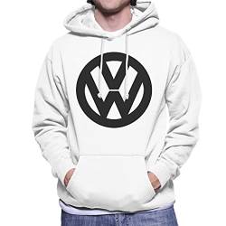 Volkswagen Black VW Classic Logo Men's Hooded Sweatshirt von Volkswagen