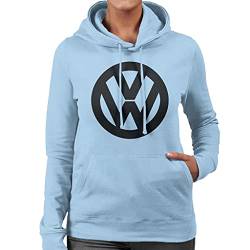 Volkswagen Black VW Classic Logo Women's Hooded Sweatshirt von Volkswagen