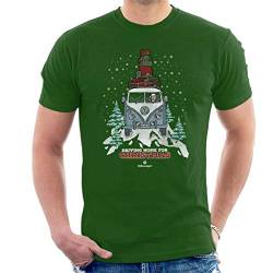 Volkswagen Christmas Camper White Text Men's T-Shirt von Volkswagen