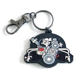 Volkswagen ZCP902578 Schlüsselanhänger Käfermotor Schlüsselring Anhänger Keyring von Volkswagen