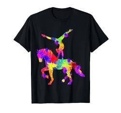 Voltigieren Volti Pferde Mädchen Reiterin T-Shirt von Voltigieren Pferde Reitsport Geschenkideen