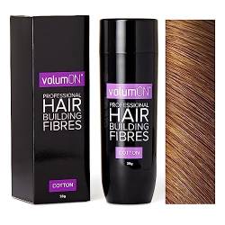 Volumon Professional Hair Gebäude Fibres- Haarausfall Concealer- Baumwoll- 28g- bis zu 30 Holen Sie Gebrauch- VOM 8 HAIR SHADES COLOURS (Hellbraun) WÄHLEN von Volumon