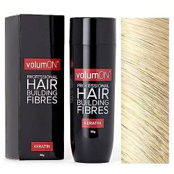 Volumon Professional Hair Gebäude Fibres- Haarausfall Concealer- KERATIN- 28g- Get bis zu 30 Gebrauch- VOM 8 FARBTÖNE WÄHLEN (Blonde) von Volumon