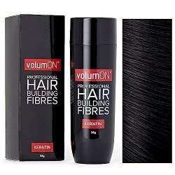 Volumon Professional Hair Gebäude Fibres- Haarausfall Concealer- KERATIN- BLACK 28g- bis zu 30 Uses Get von Volumon