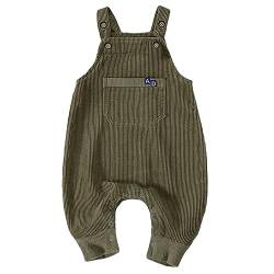 Volunboy Unisex Baby Dinosaurier Latzhose, Kordsamt Verstellbare Ärmellose Strampler Overall(2-3 Jahre,Grün,Größe 95) von Volunboy