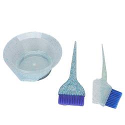 Haarfärbebürste, 3 Stück Haarfärbebürste Praktischer Schienenschwanzgriff für den Heimgebrauch(Blau) von Voluxe