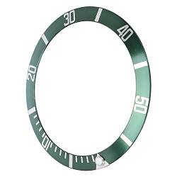 Vomeko Aluminium-Uhrenlünetteneinsatz – Numerische Markierungen Als Ersatz Für Die Armbanduhrenlünette, Klassisches Ringarmband-Upgrade Für Die Aufarbeitung Und Reparatur von Uhren.(Grün) von Vomeko