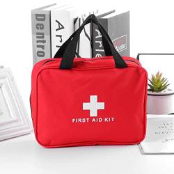 Vomeko Rote Erste-Hilfe-Tasche, Leere Reise-Rettungstasche, Aufbewahrung Für Ersthelfer, Medikamente, Notfalltasche von Vomeko