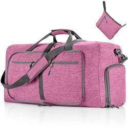 Vomgomfom Faltbare Reisetasche, Packbare und leichte Duffel Bag mit Schuhfach, Weekender Bag für Männer Frauen Wasserdicht & Reißfest, 115L von Vomgomfom