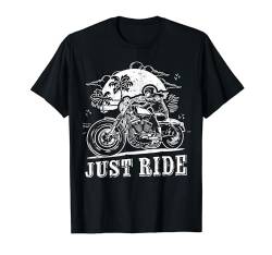 Damen Just Ride Biker Motorrad Motorradfahrer Geschenkidee T-Shirt von Von Biker Für Biker Bikershirts