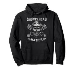 Shovelhead Nation Cooles Biker-Motorrad-Motorräder Pullover Hoodie von Von Biker Für Biker Bikershirts