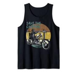 Save the Chopper Biker Motorradfahrer Tank Top von Von Biker für Biker Bikershirts